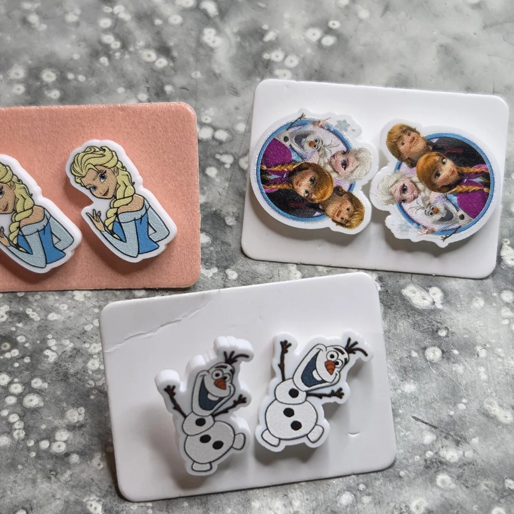 Frozen Character Earrings Set